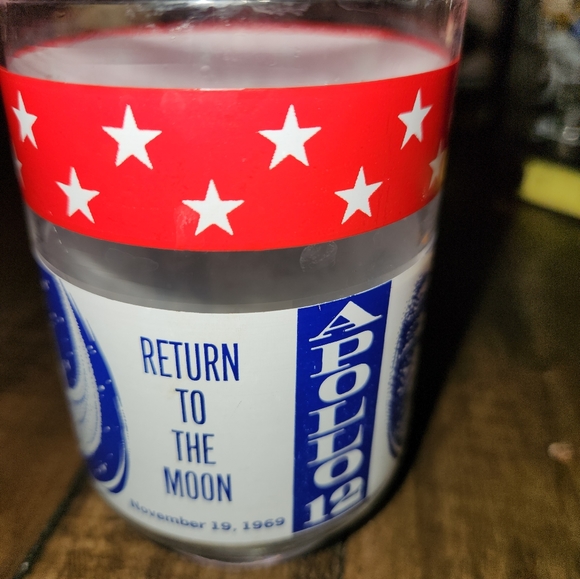 Apollo 12 Glass Return to the Moon November 19 1969 Juice Glass - Picture 3 of 6